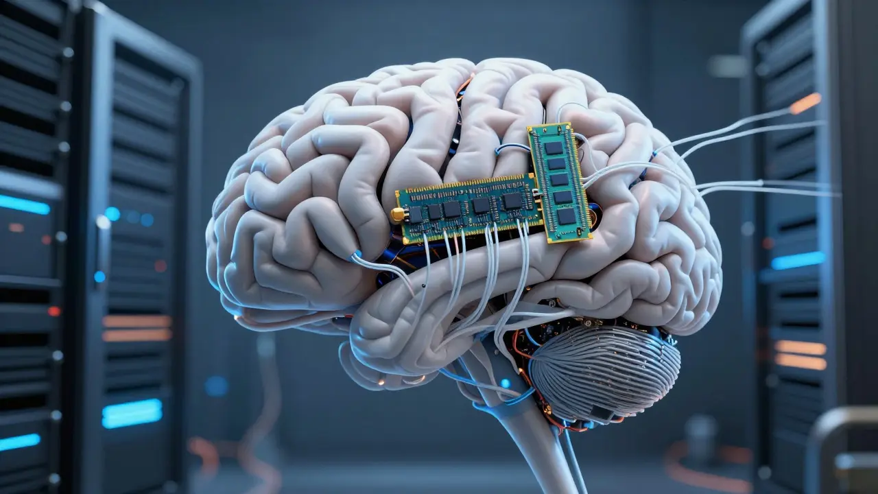 Neural network integrated with server hardware for data consolidation