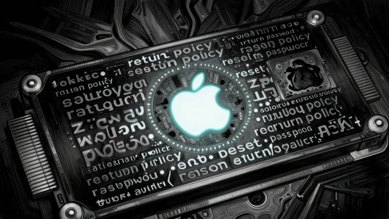 Cached responses glow in memory, but one corrupted entry shows a misleading Apple logo, hinting at cache risks.