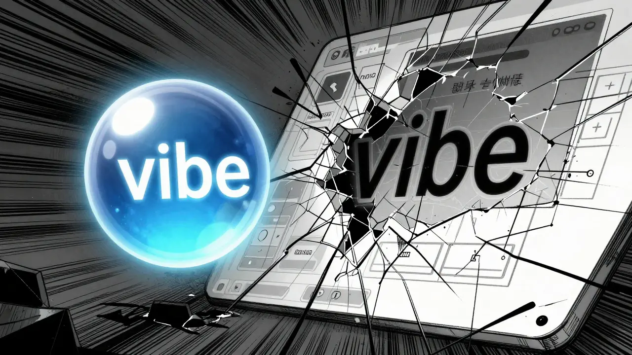 Contrast between a beautiful AI button and its broken technical structure.