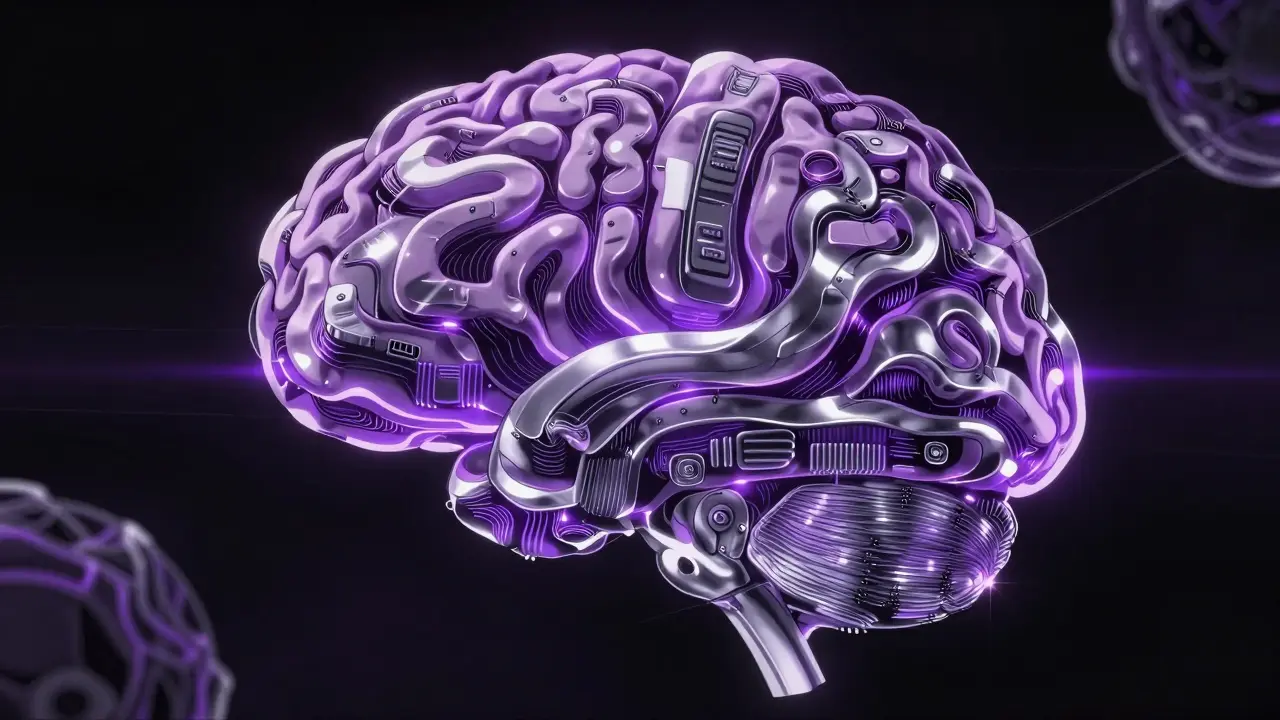 Futuristic neural network dynamically adapting data shapes in a high-contrast digital space