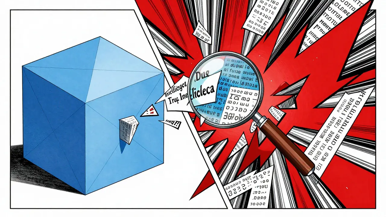 Abstract battle between true reasoning and data leakage in Gekiga style