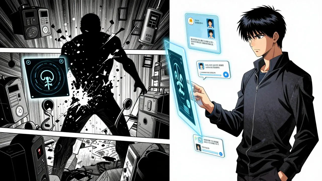 Manga comparison of limited text-AI vs comprehensive multimodal AI analysis