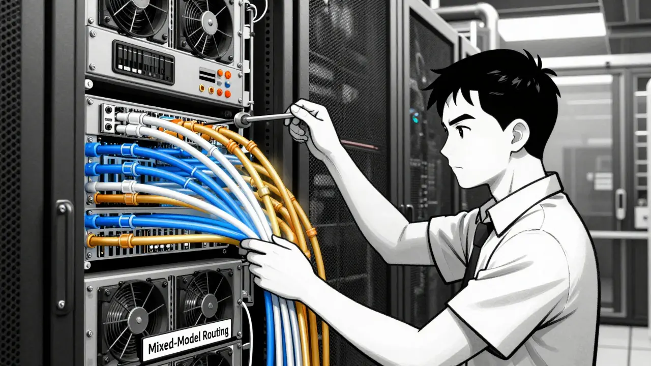 Architect routing data streams to optimize model costs in Gekiga style