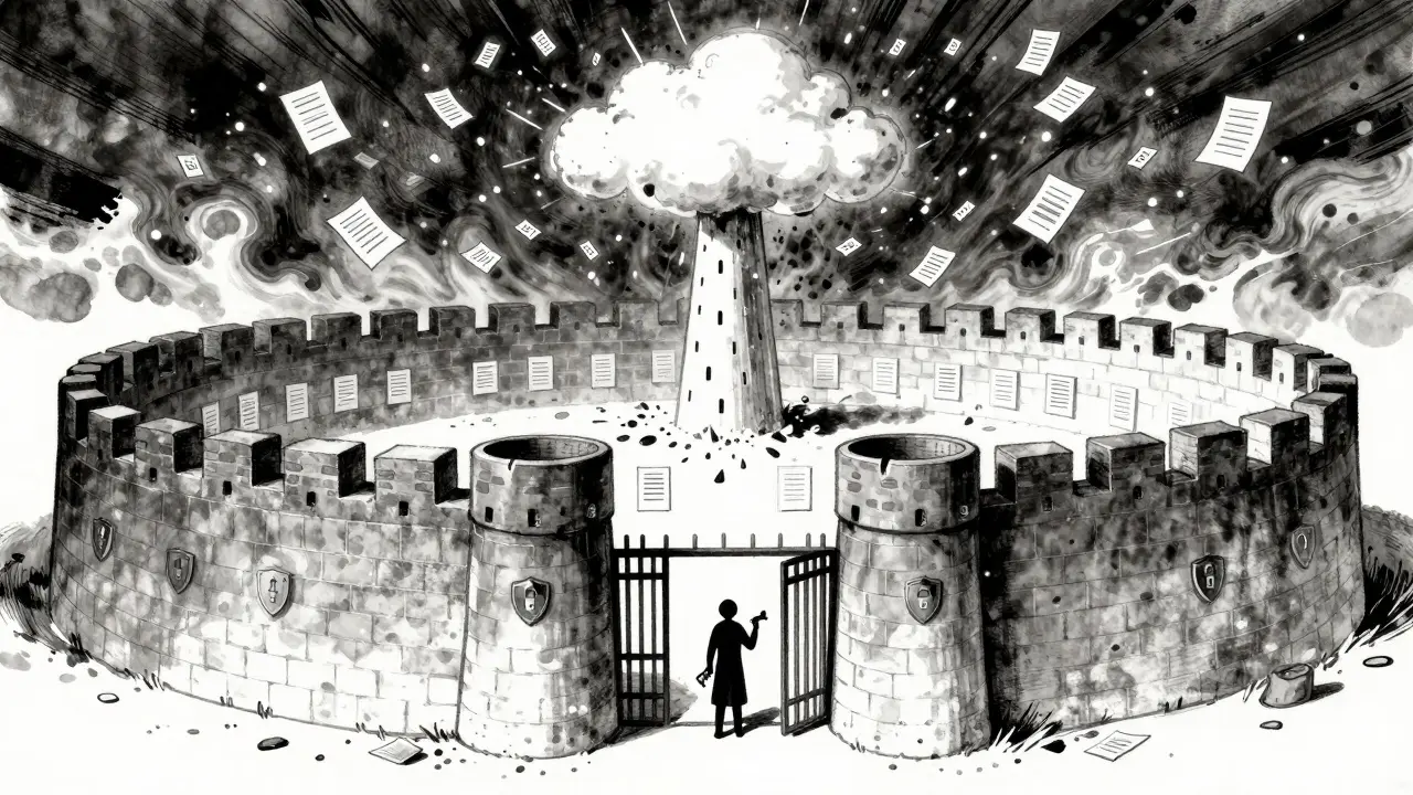 Fortress representing data privacy and control of open-source LLMs