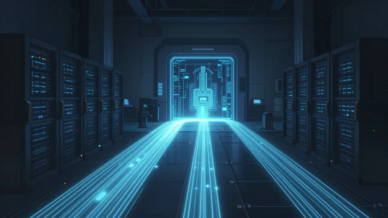 AI gateway directing data streams for optimal routing