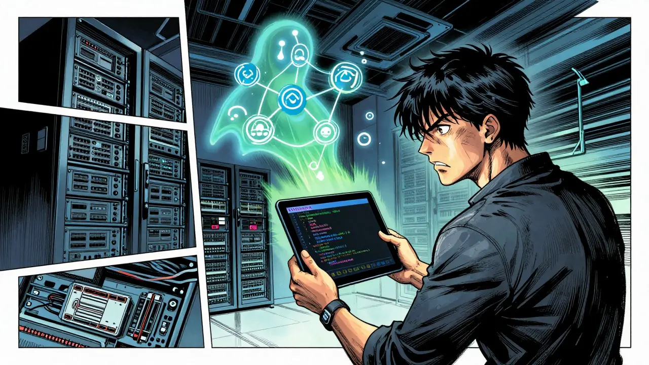 Engineer managing complex GPU infrastructure for self-hosted large language models.