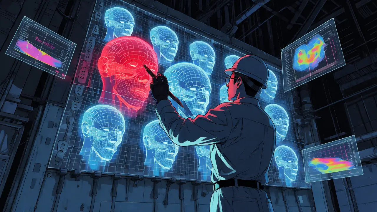 Engineer analyzing and pruning redundant attention heads in a model