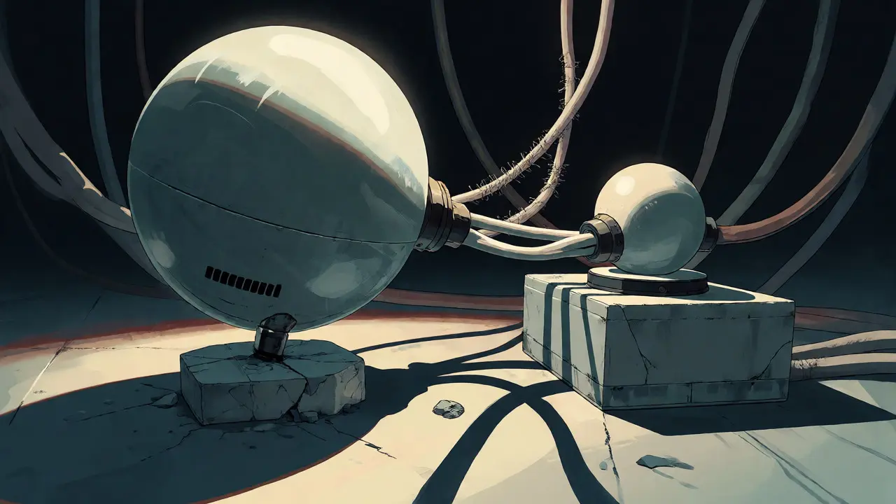 Visual metaphor for model-to-infrastructure matching and data gravity constraints.
